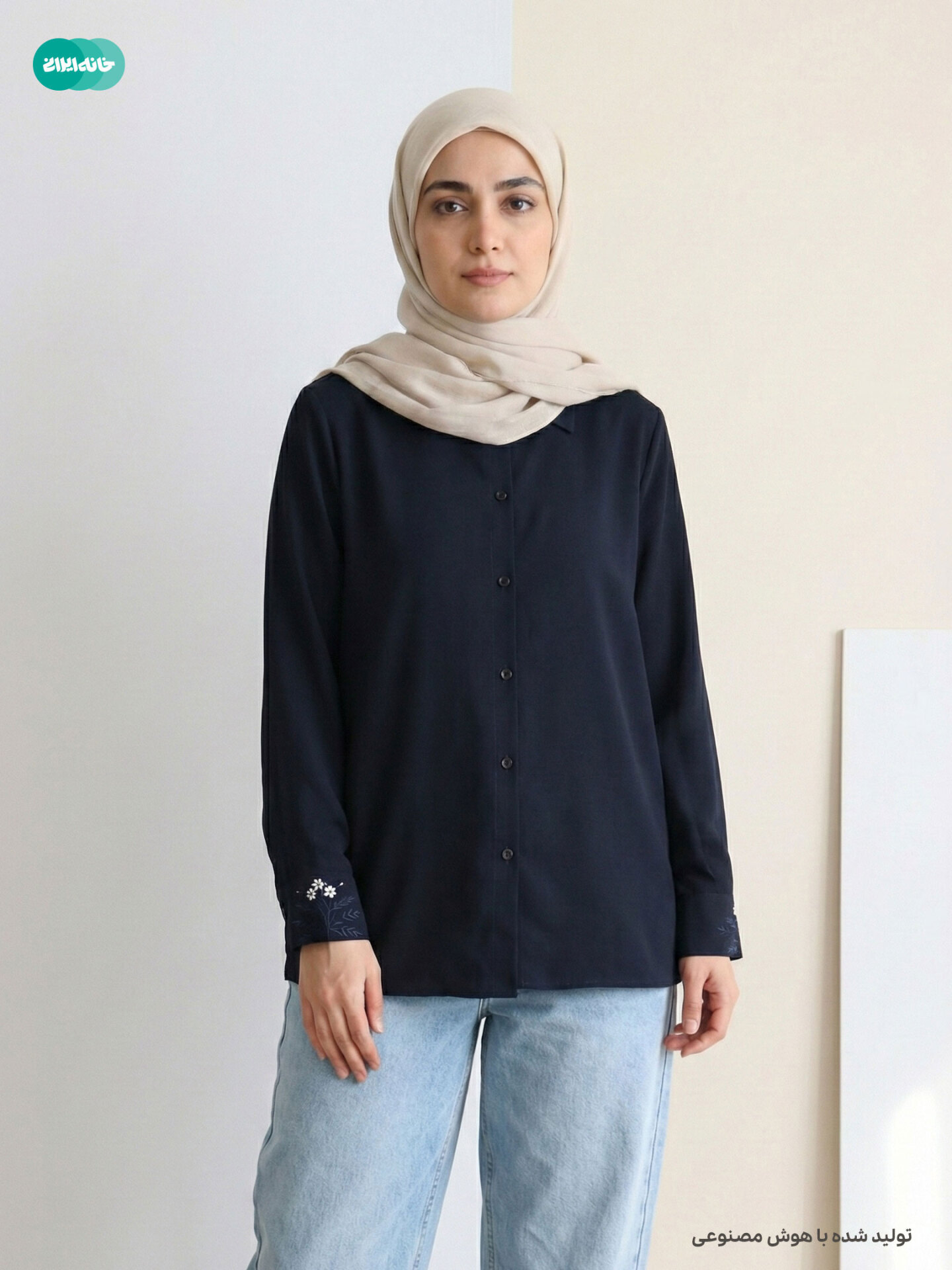  شومیز پوپلین گلریز 