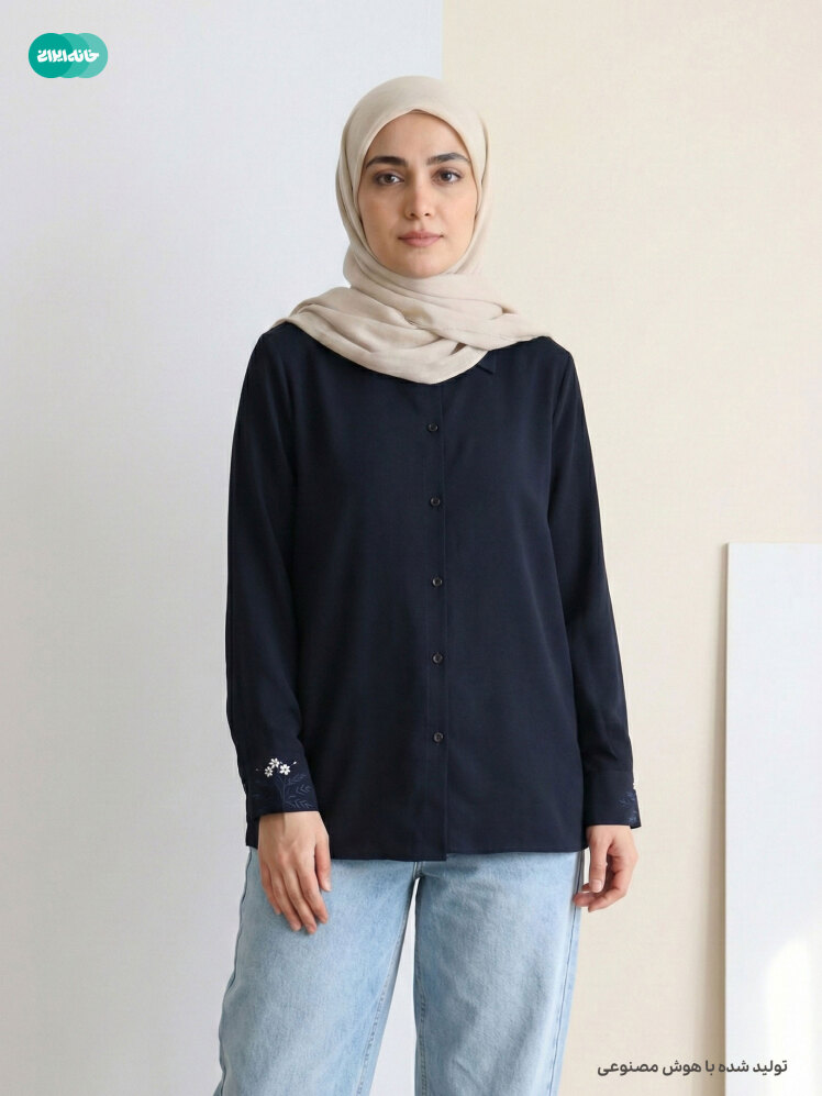 شومیز پوپلین گلریز 