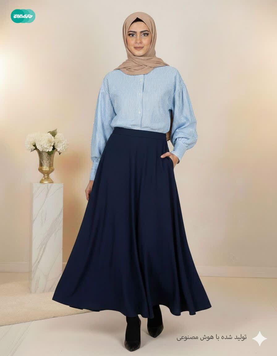  شومیز تترون راه راه یارا زنانه 