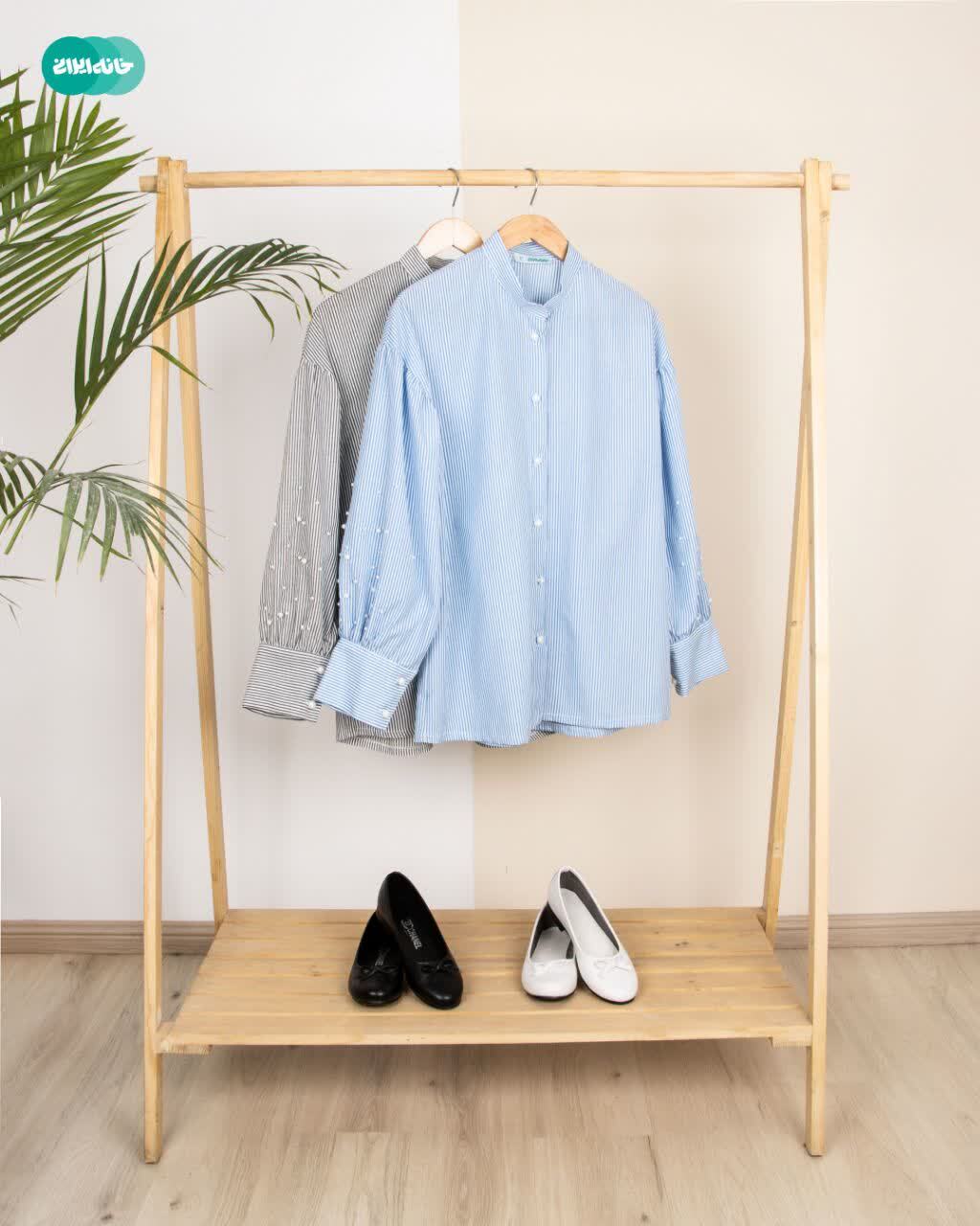  شومیز تترون راه راه یارا زنانه 